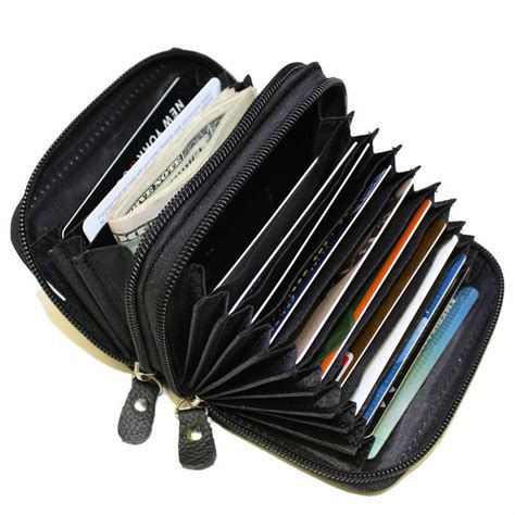 leather rfid card holder wallet|leather rfid card wallet.